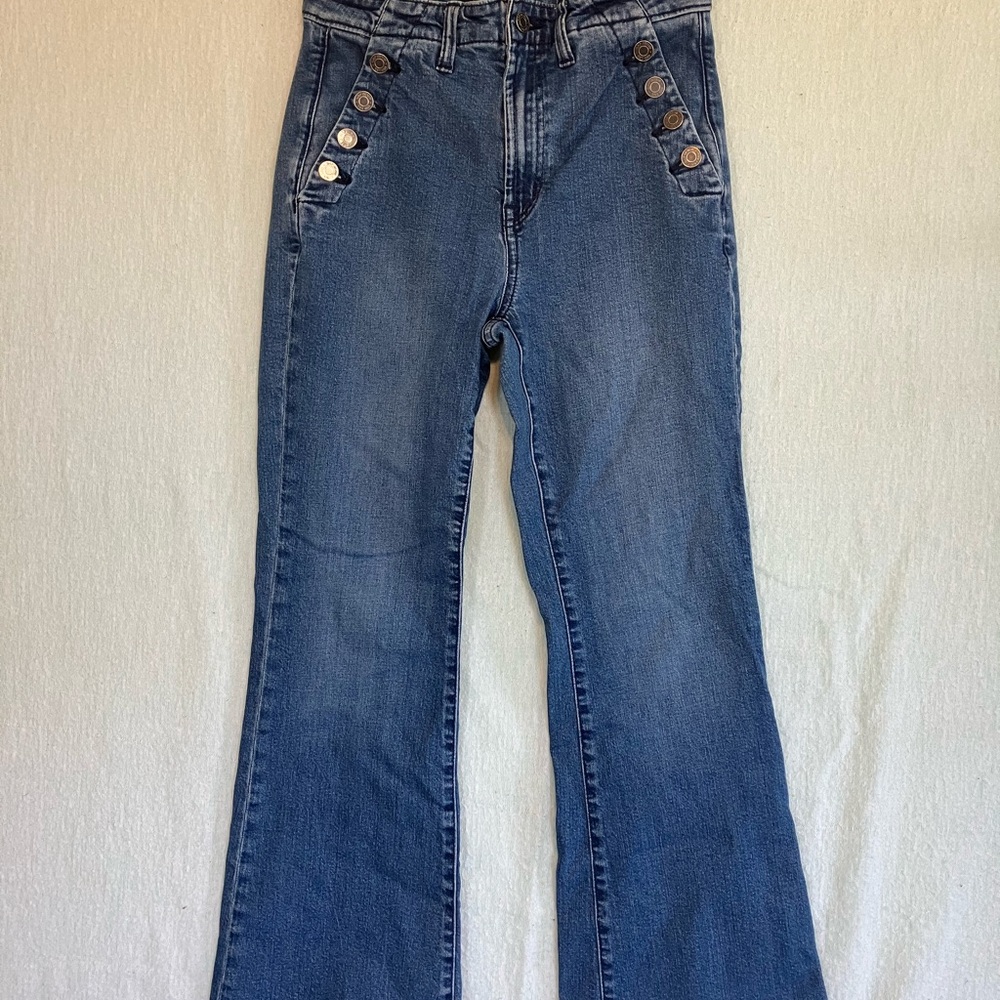 GAP Women's Blue Flared Jeans
